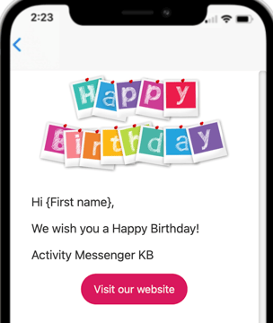 Happy Birthday Template Example