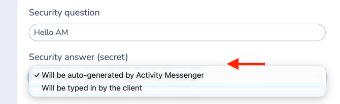 Security Question Interac