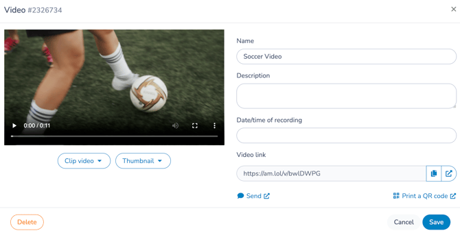 Edit Video Details