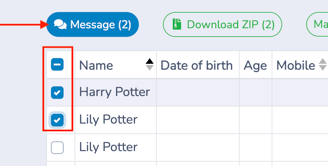 Form Respondents Send Message