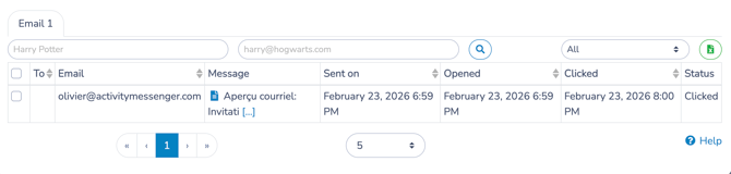 Send Out Recipient Tracking
