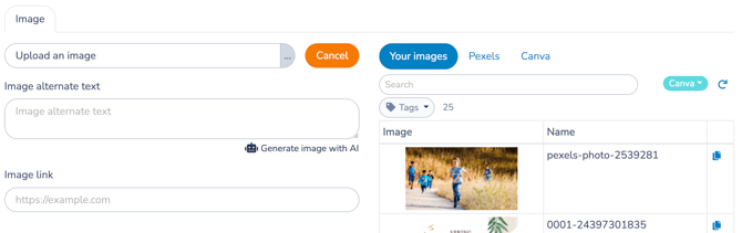 Upload an image